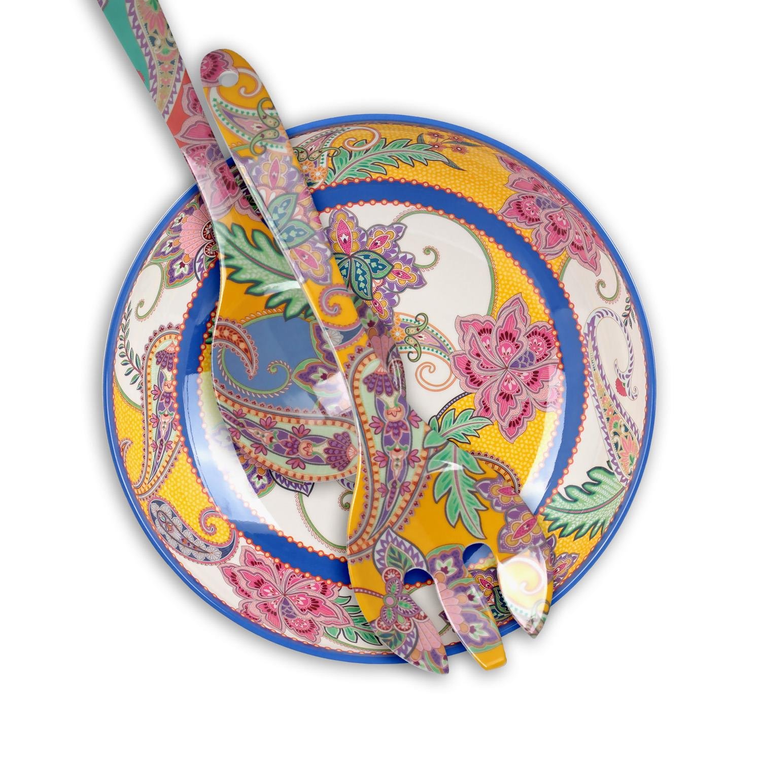 Lucky Art Paiselle Salata Servis Seti 3 Parça