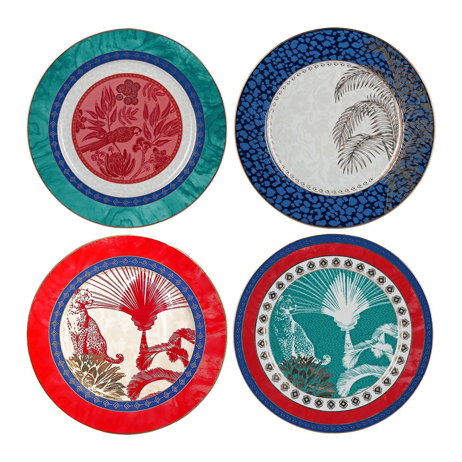 Lucky Art Palmera Bone Servis Tabak Seti 4'lü 20 Cm