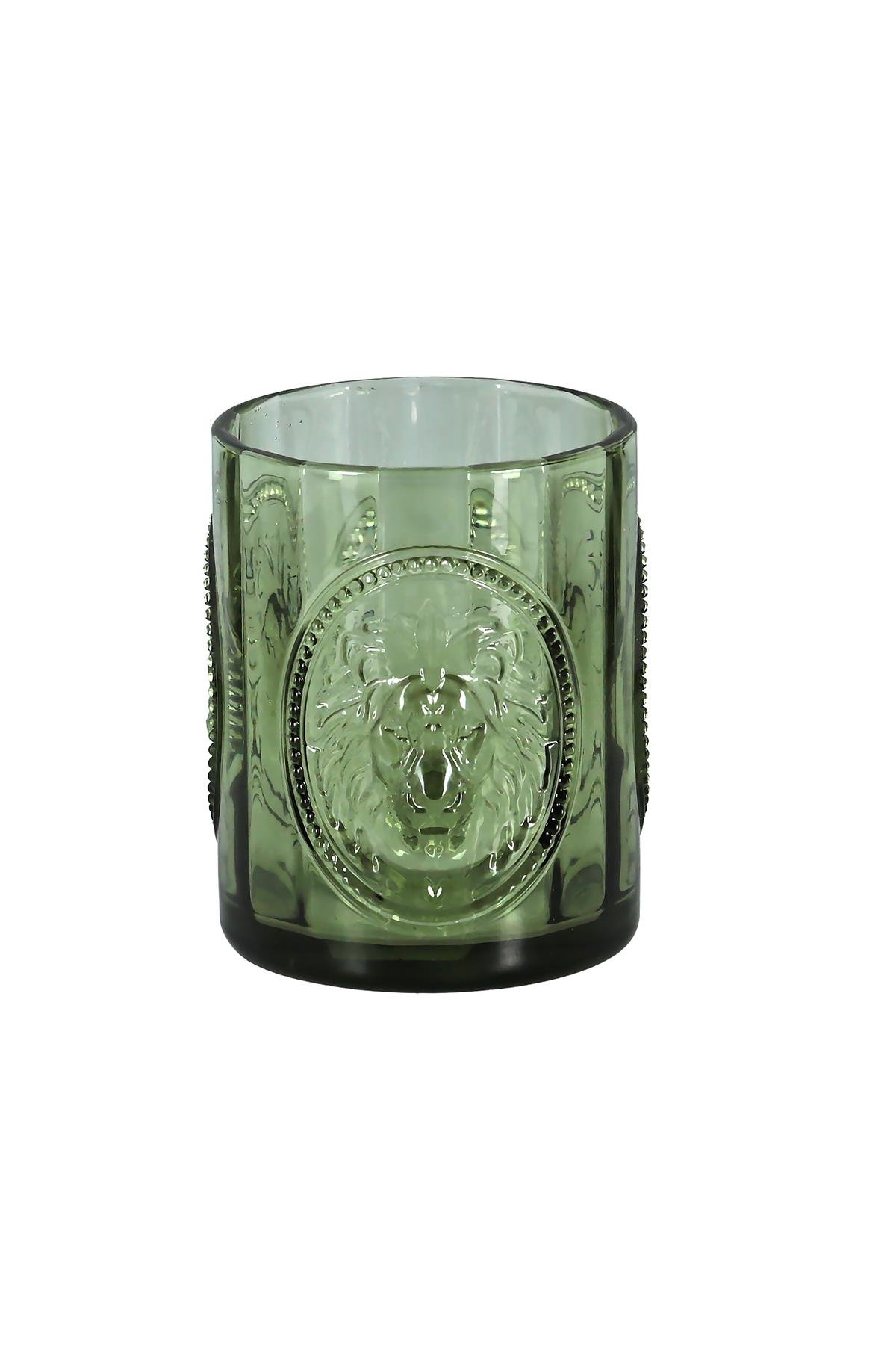 Lucky Art Palmera Cam Su Bardağı Seti Yeşil 4 Parça