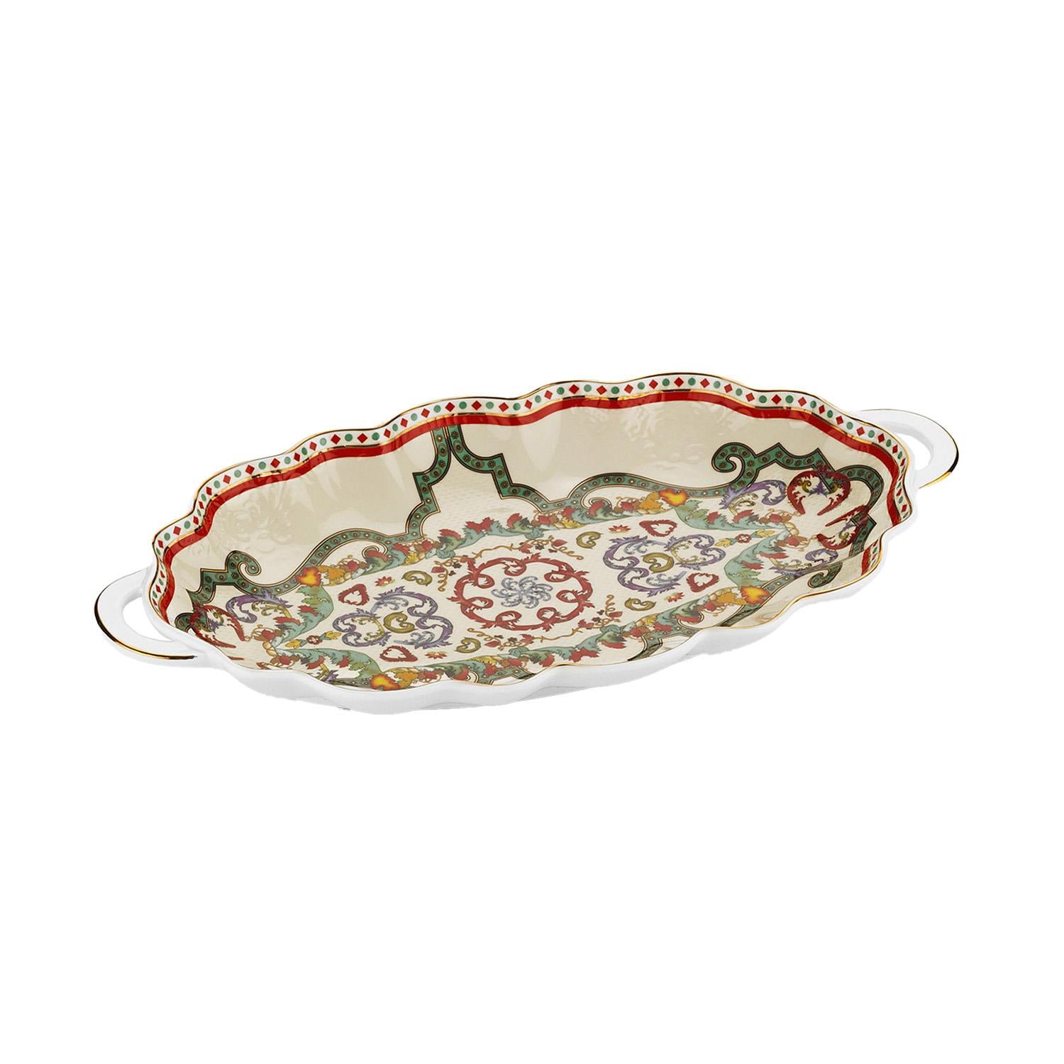 Lucky Art Velora Bone Oval Servis Tabağı 27 Cm - LYHD 770