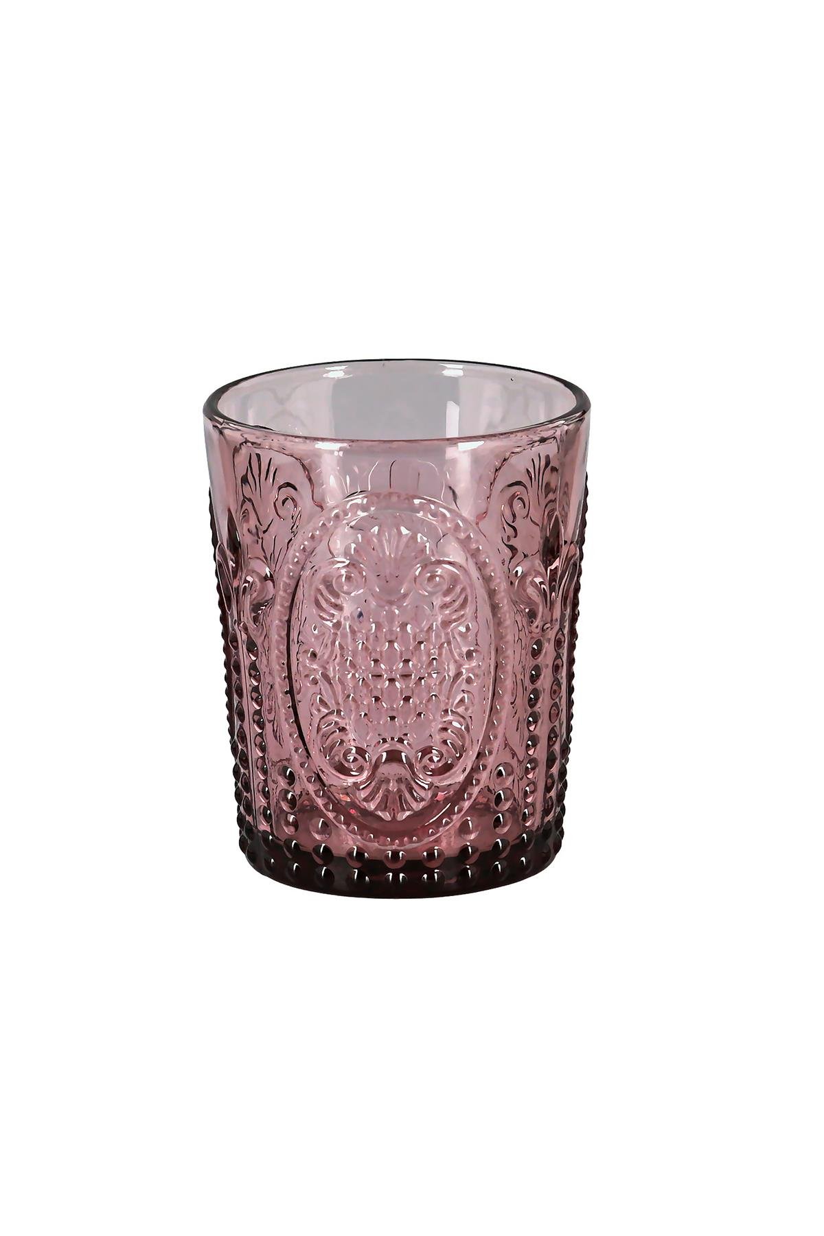 Lucky Art Velora Cam Su Bardağı Seti Mor 4 Parça