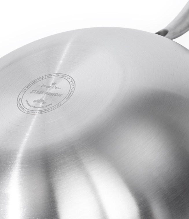 Maxx Doria Steel Fusion Kapaklı Wok Tava 28 Cm - P403PŞÜ.30019.01