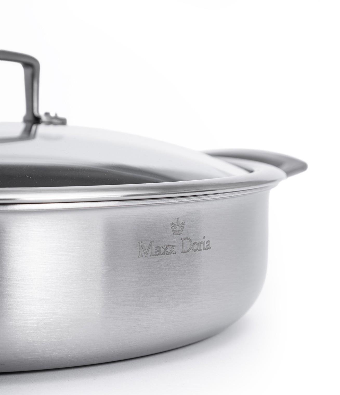 Maxx Doria Steel Fusion Kısa Tencere 28 Cm