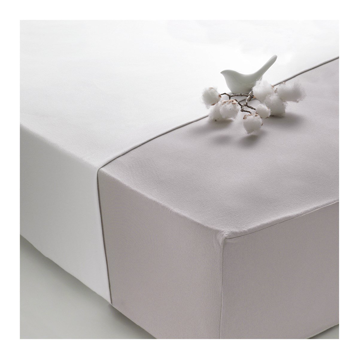 Othello Cotton Flex Fitted Penye Çarşaf 100x200cm Gri