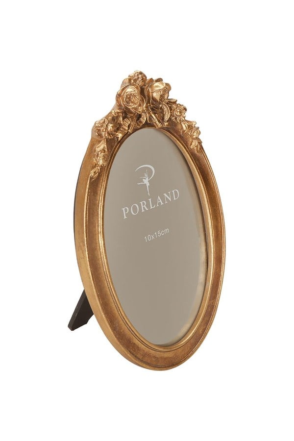 Porland Adore Altın Rengi Polyresin Çerçeve 10x15 cm - 04STY012498