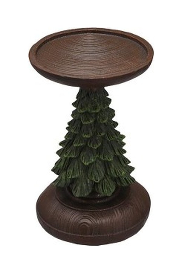 Porland Ağaç Polyresin Mumluk 15 cm - 04STY012581
