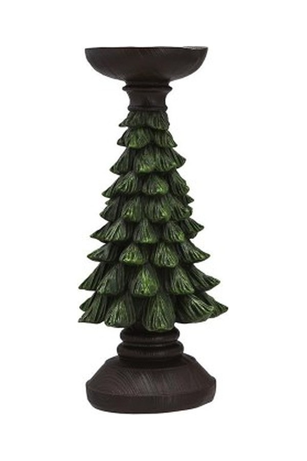 Porland Ağaç Polyresin Mumluk 27 cm - 04STY012580