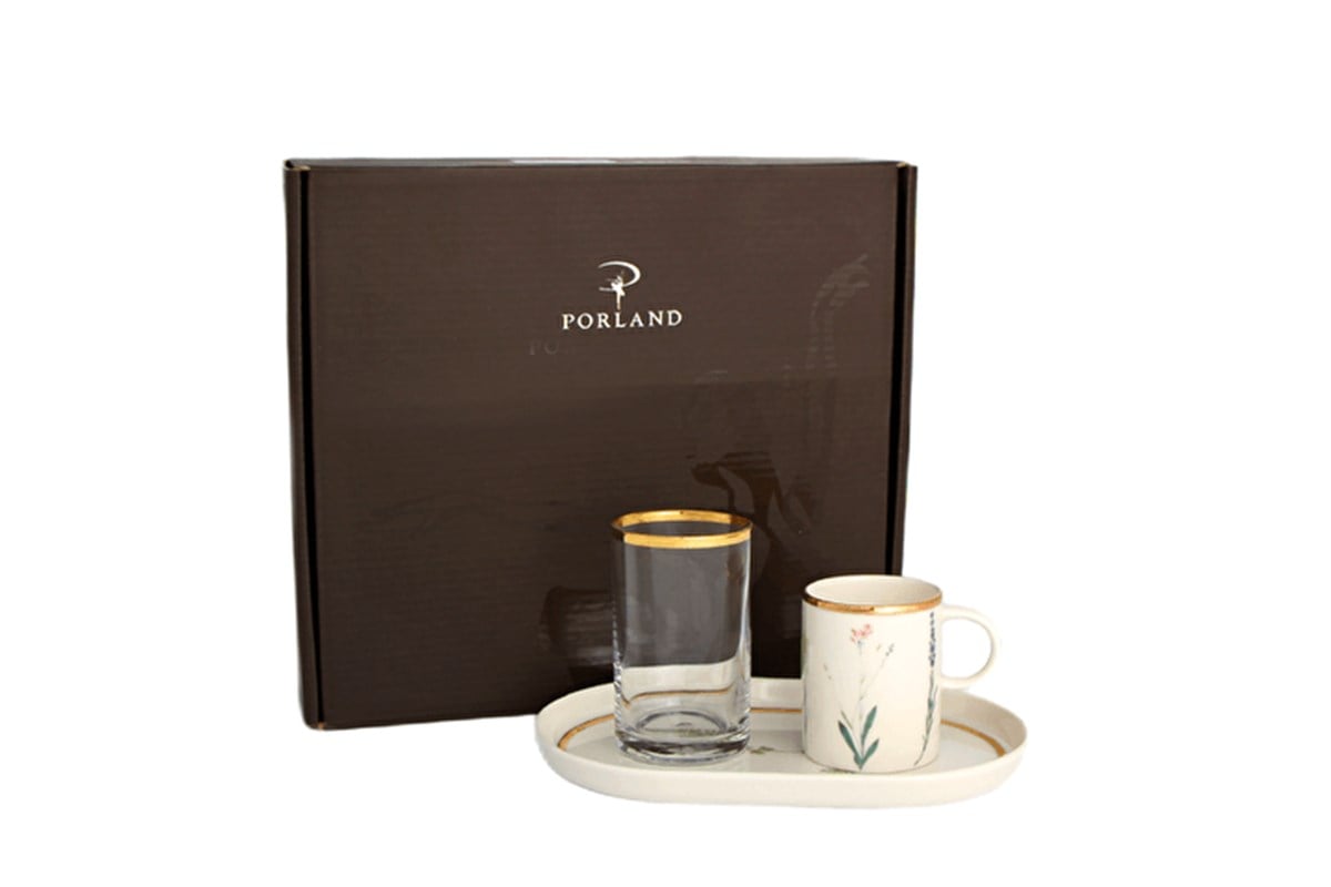 Porland Botanical Kahve&İkram Takımı 3 Parça