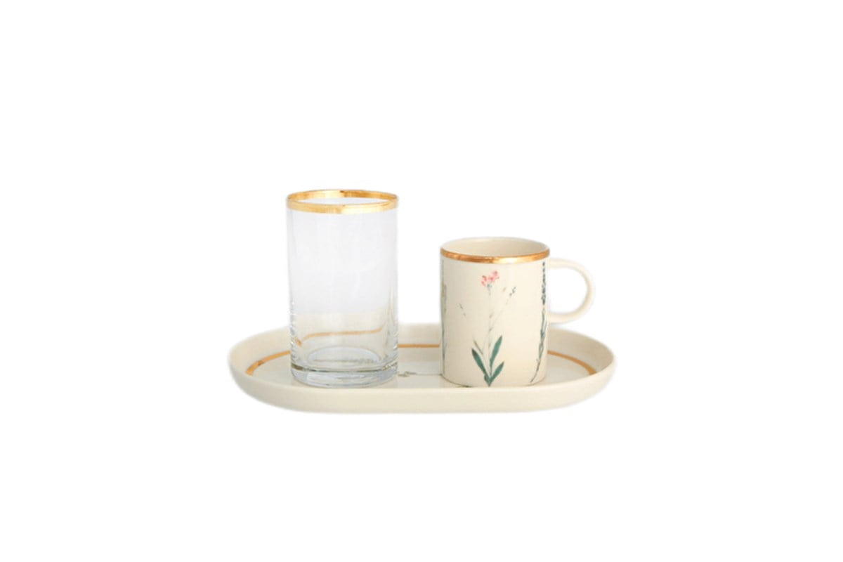 Porland Botanical Kahve&İkram Takımı 3 Parça