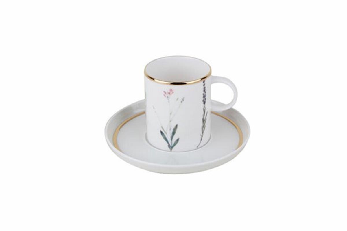 Porland Botanical Tabaklı Kahve Fincanı 80 Cc