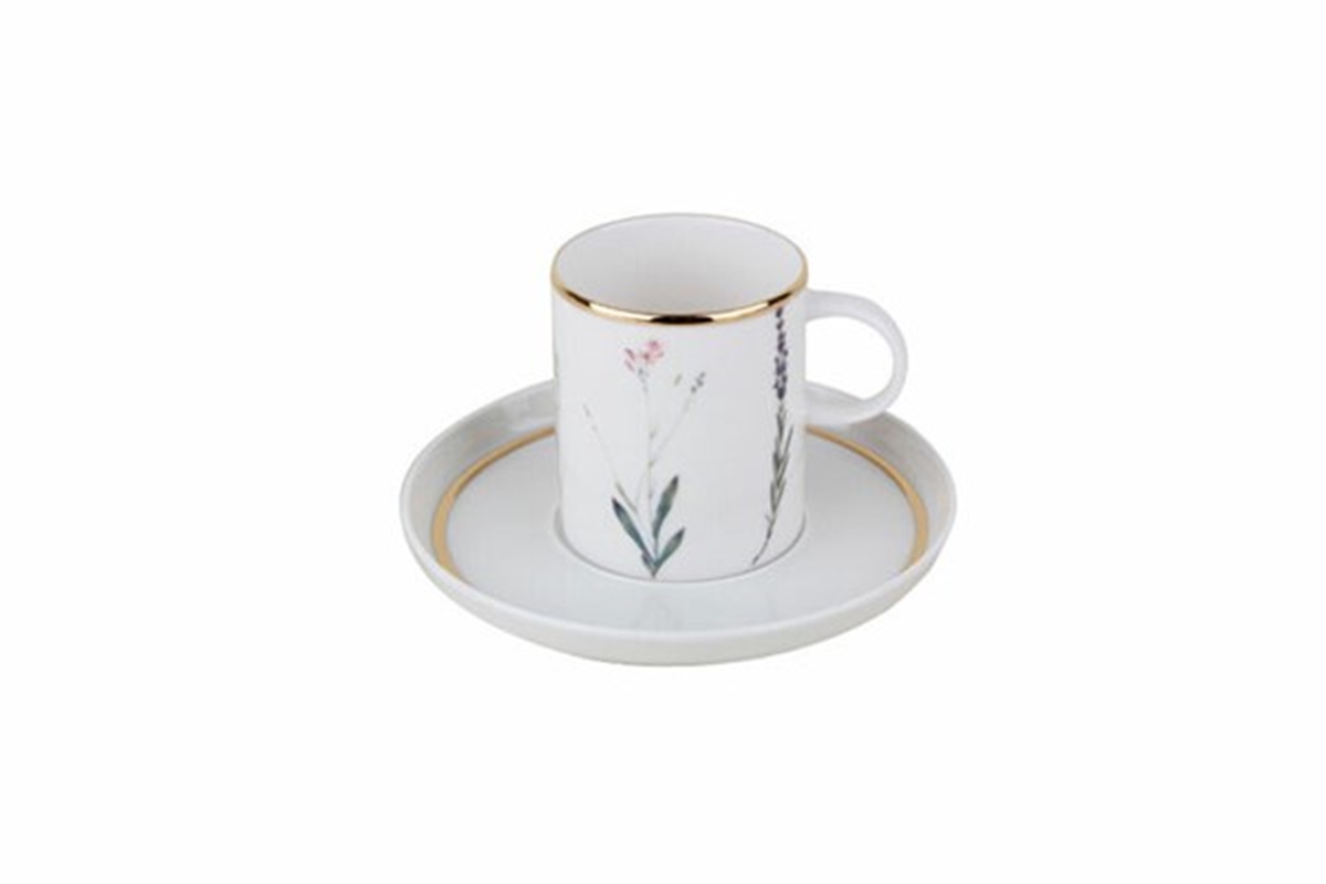Porland Botanical Tabaklı Kahve Fincanı 80 Cc