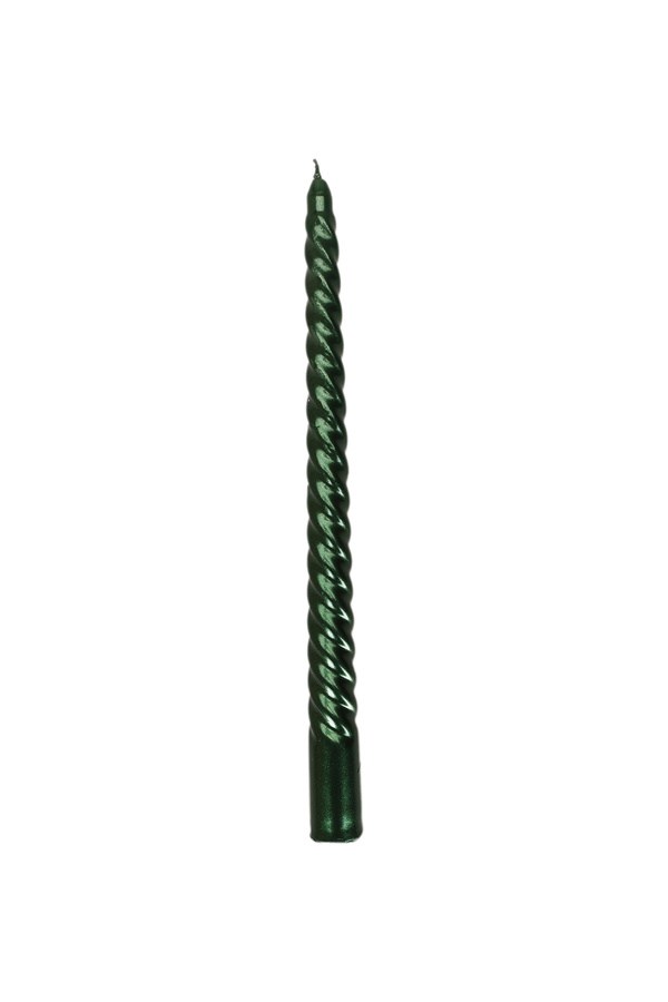 Porland Christmas Glow Şamdan Mum Yeşil 2'li 25 cm - 04STY011891