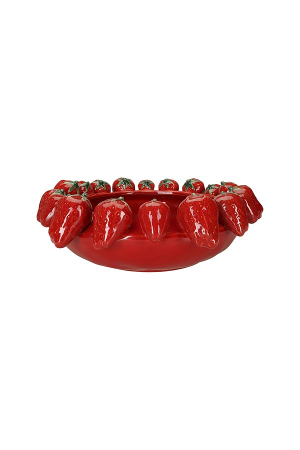 Porland Çilek Dekoratif Kase 37x37x13 cm - 04STY012010