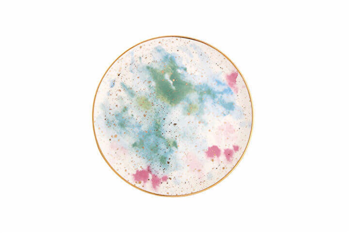 Porland Cosmos Desen6 Düz Tabak 17cm