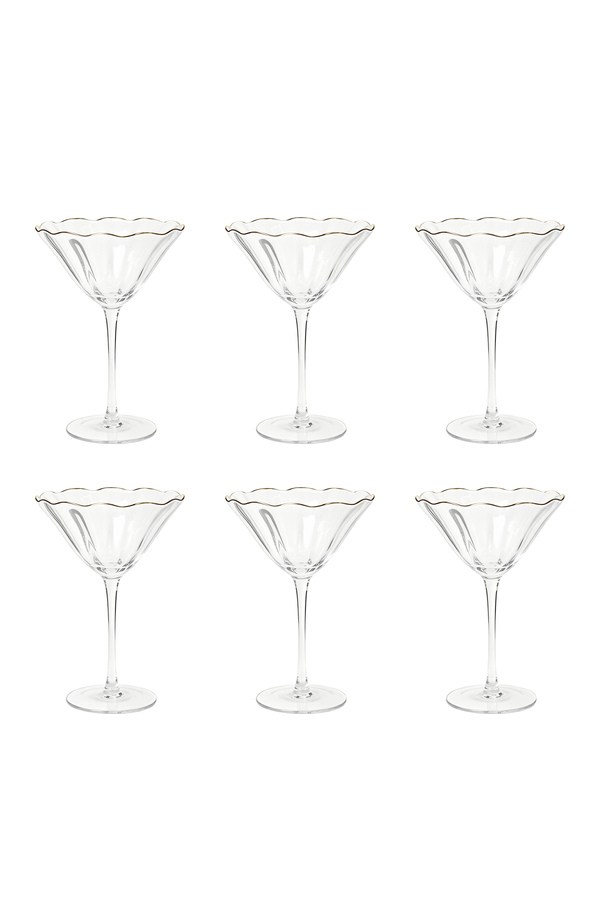 Porland Crocus Martini Bardağı 250 cc 6'lı - 04FIA003069