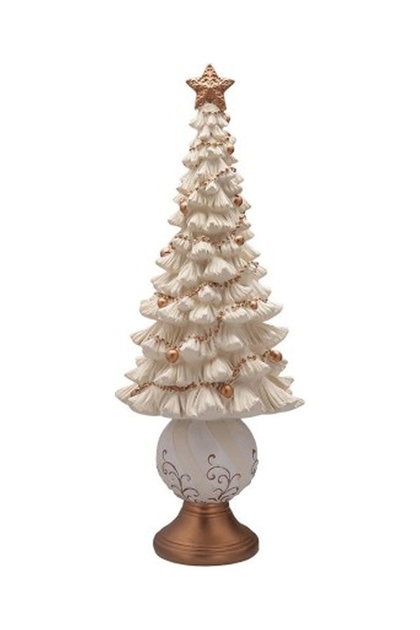 Porland Dekoratif Ağaç Beyaz&Altın 40 cm - 04STY012568