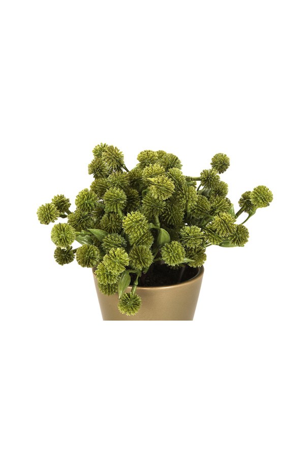 Porland Diken Topu Yeşil Yapay Bitki 20 Cm - 04STY011380