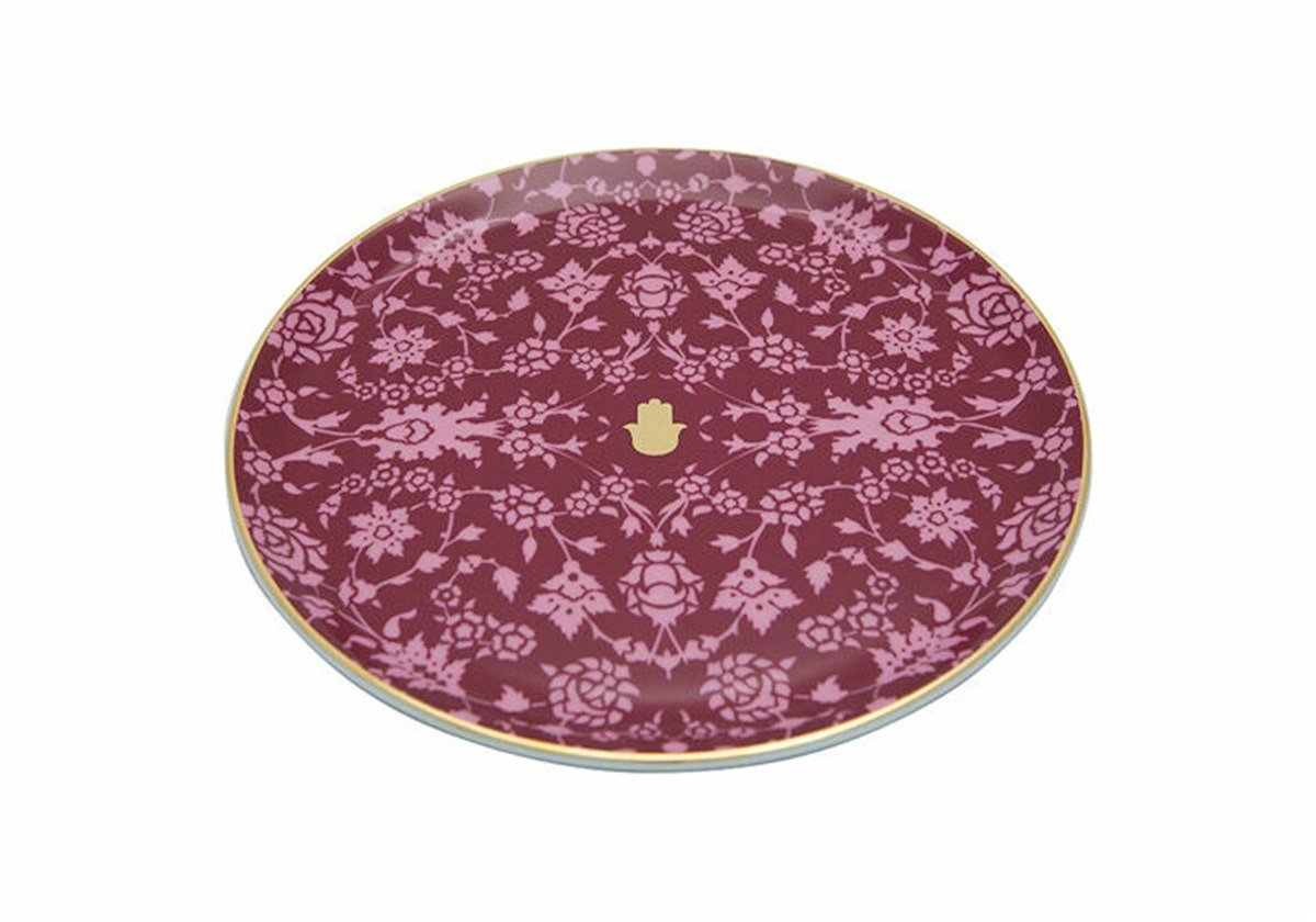 Porland Glamorous Fuşya Düz Tabak 24 Cm