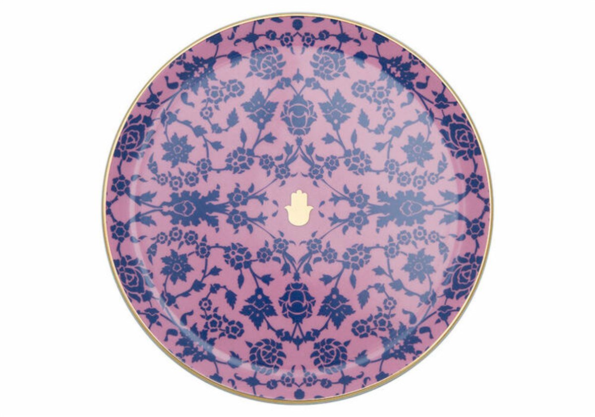 Porland Glamorous Pembe Düz Tabak 24 Cm