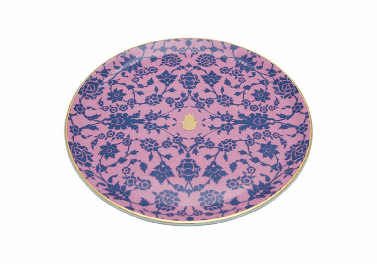 Porland Glamorous Pembe Düz Tabak 24 Cm