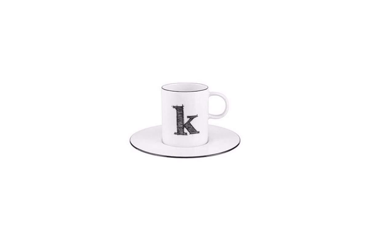 Porland Harf (K) Tabaklı Kahve Fincanı 85cc