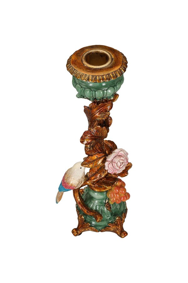 Porland Kuş ve Gül Şamdan 29 cm - 04STY012031
