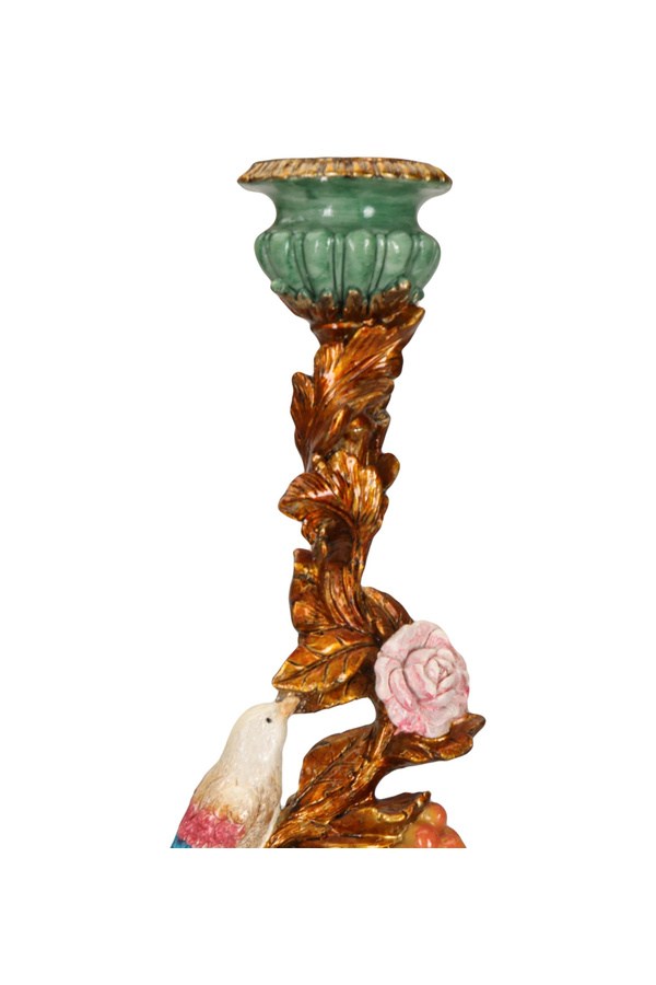 Porland Kuş ve Gül Şamdan 29 cm - 04STY012031