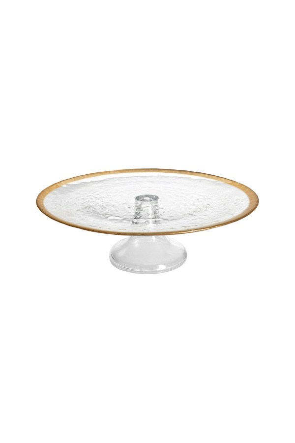 Porland Luna Gold Cam Ayaklı Tabak 31 cm - 04STY012776