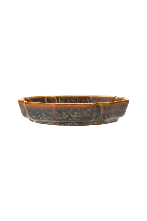 Porland Mix&Match Mavi Kahve Düz Tabak 10 cm - 04STY012385