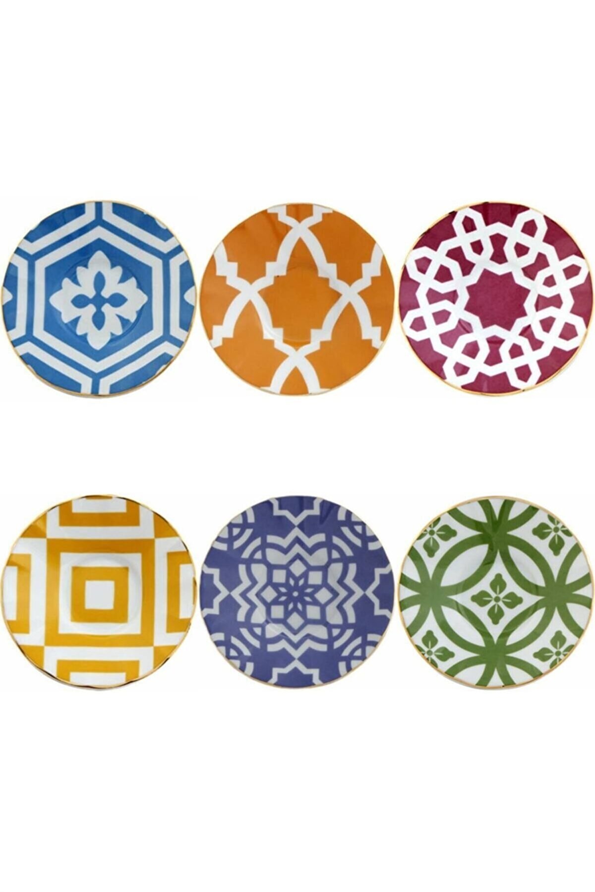 Porland Morocco 6'lı Çay Tabak Seti 12 Cm