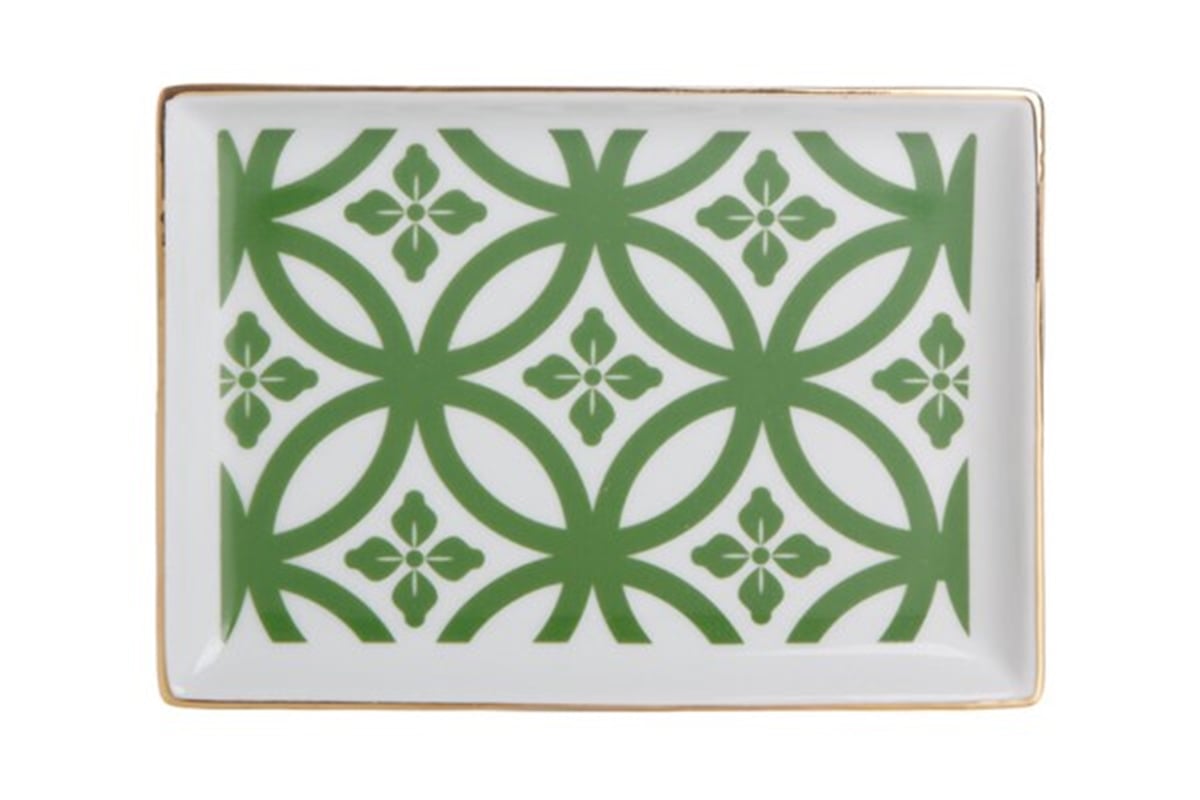 Porland Morocco Desen 1 Yeşil Kahvaltı Tabağı 18cm