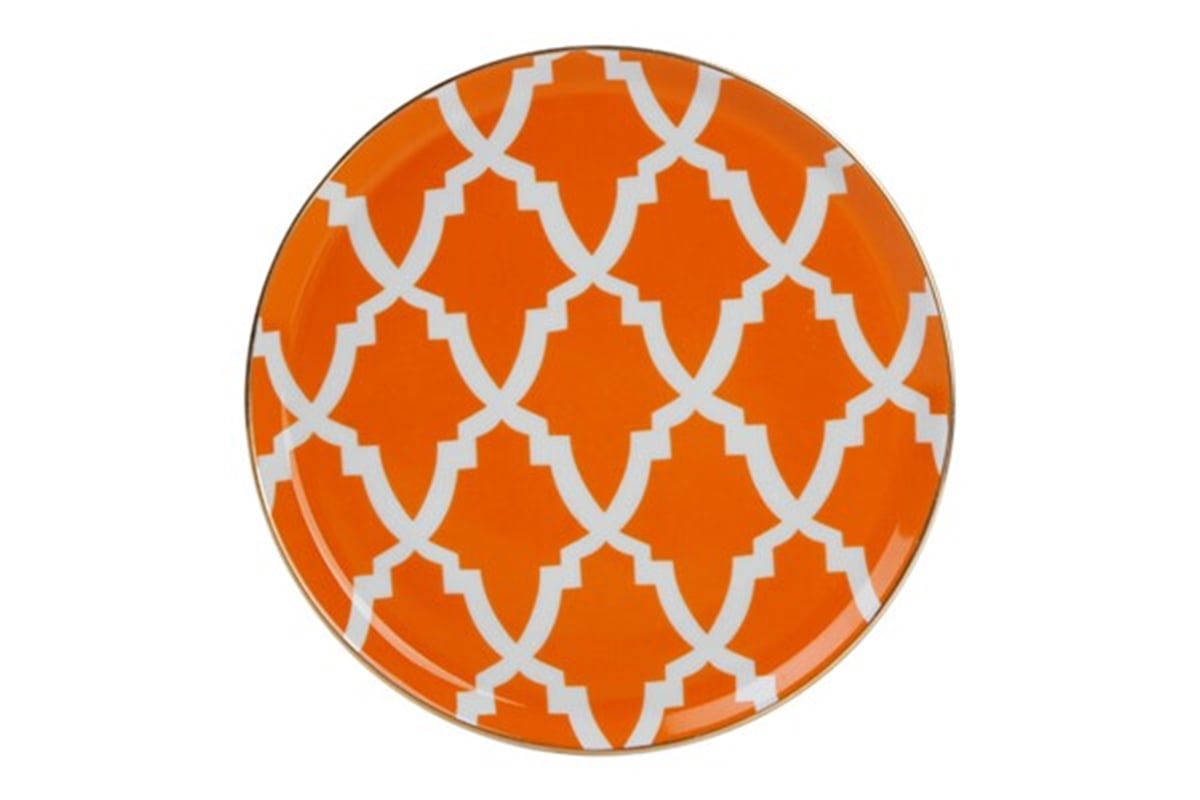 Porland Morocco Ds3 Turuncu Düz Tabak 20 Cm