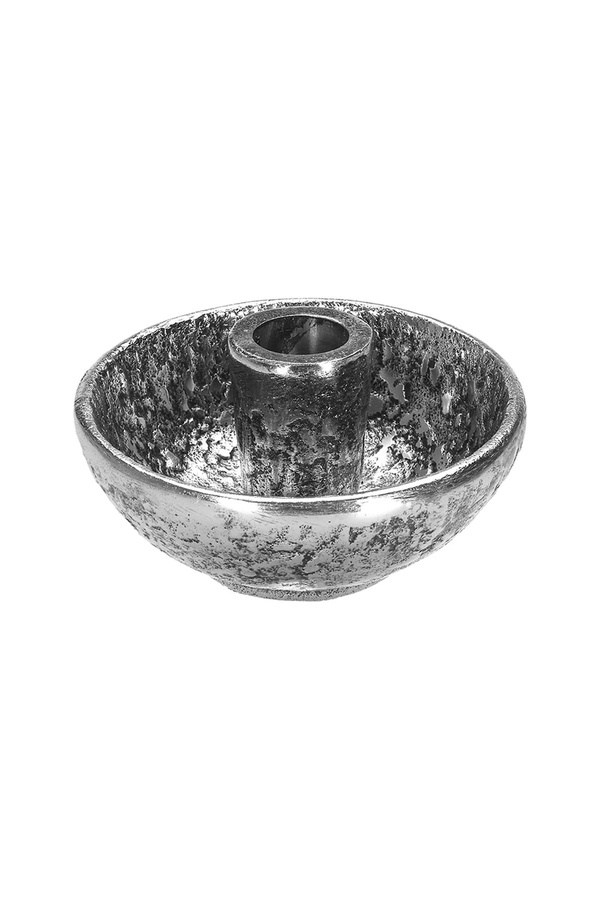 Porland Nia Gümüş Rengi Mumluk 11x5,5cm - 04STY011853
