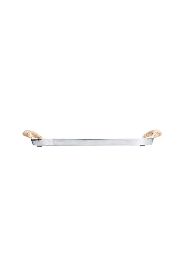 Porland Nora Silver Tepsi 38x25x4cm - 04STY010494