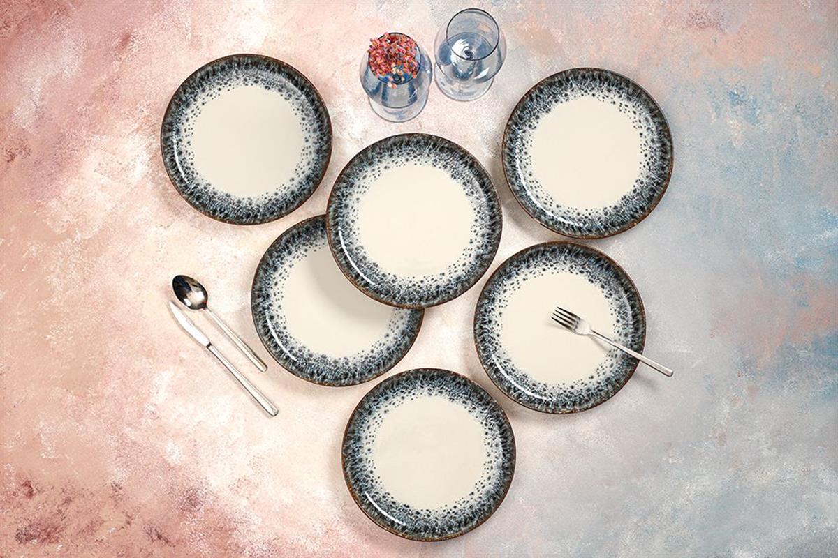 Porland Re-gen Ontario 6'lı Düz Tabak Seti 21cm