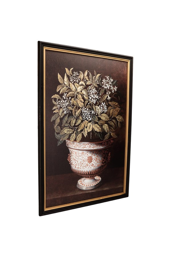 Porland Saksıda Çiçekli Bitki Tablo 60x2,5x90 cm - 04STY011434