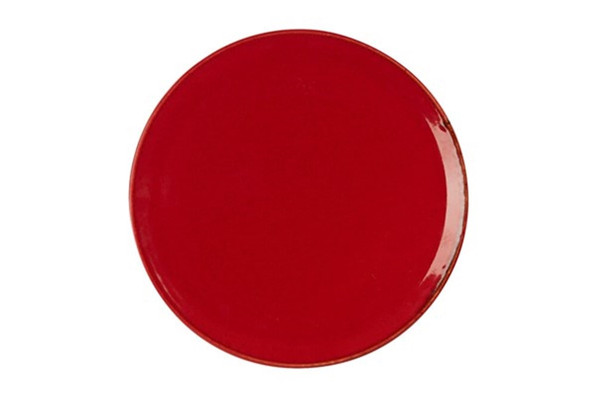 Porland Seasons Kırmızı Düz Tabak 20 Cm