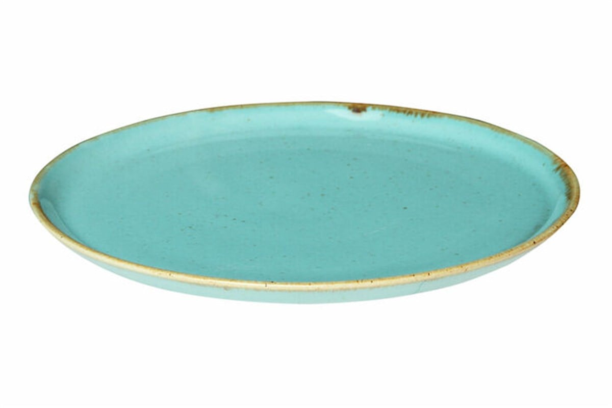 Porland Seasons Turkuaz Düz Tabak 28 Cm