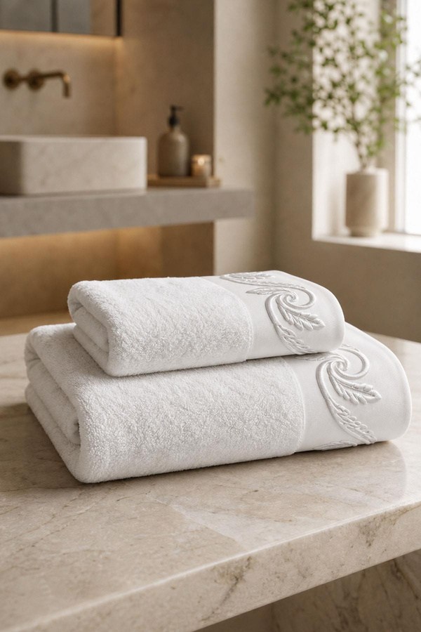 Royal Nazik Latina Havlu Krem 30x50 Cm - 1STK1-000157