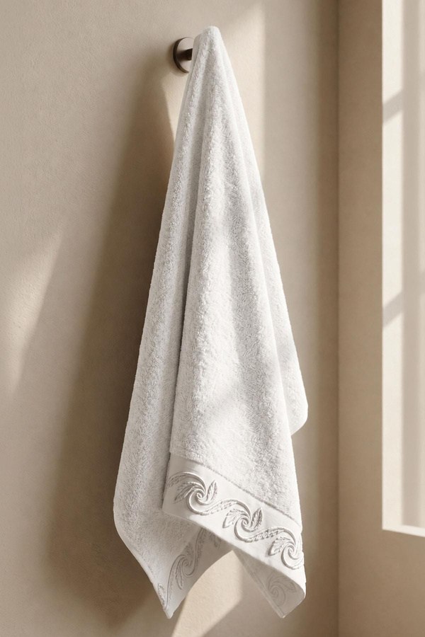Royal Nazik Latina Havlu Krem 50x90 Cm - 1STK1-000158