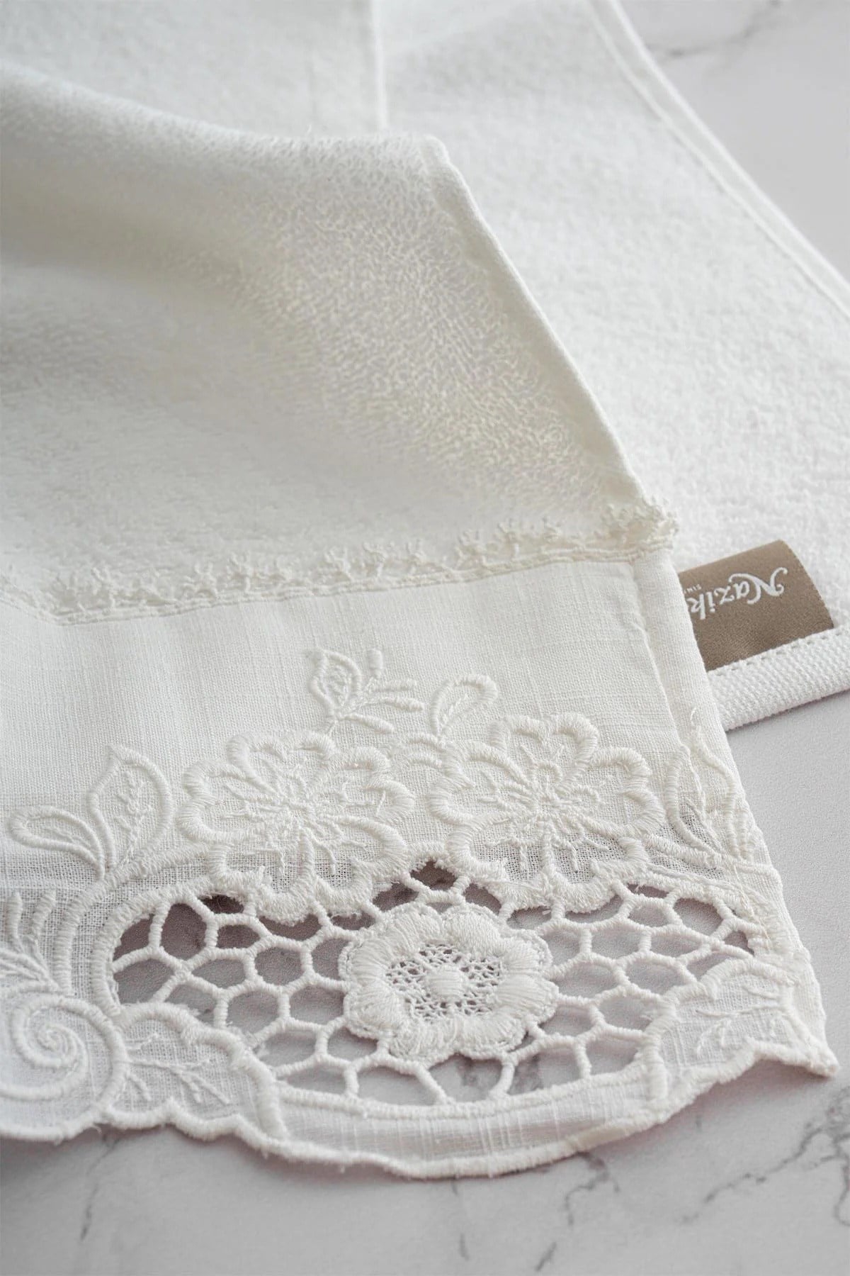 Royal Nazik Puerta Havlu Krem 30x50 Cm - NH-00000009783050KREM
