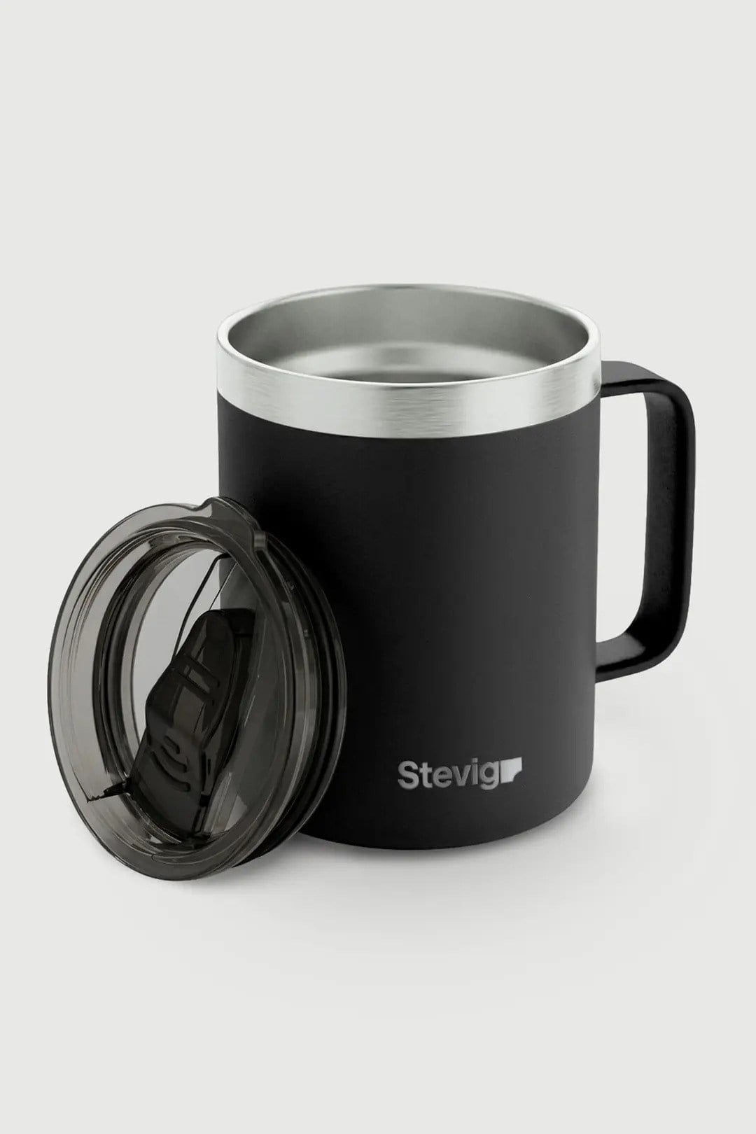 Stevig 1 Cap Daily Mug Kupa Çelik Termos Black 350 ml - 961110007276