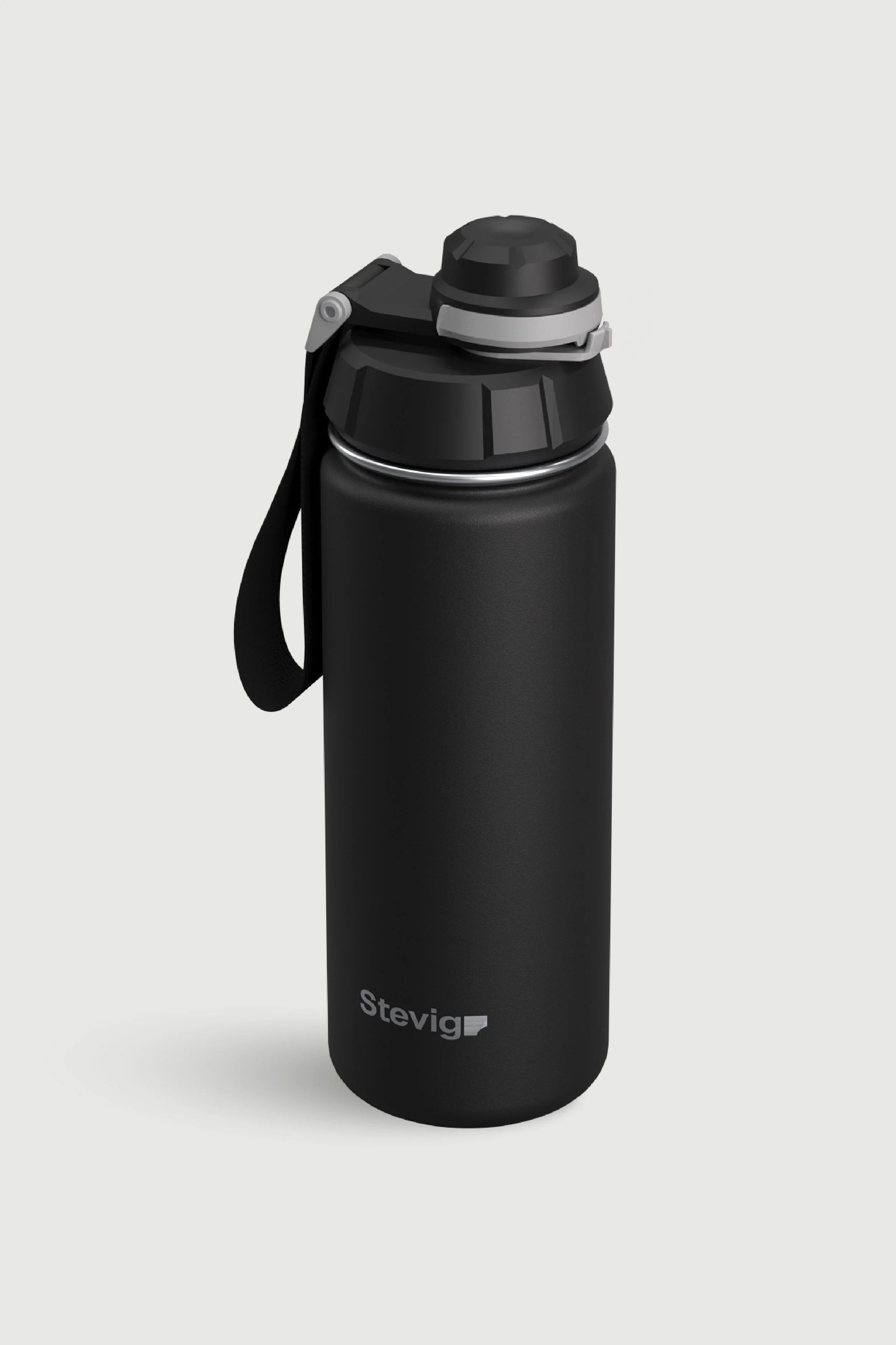 Stevig 1 Hand Leak-Proof Sızdırmaz Çelik Termos Black 500 ml - 961110003283