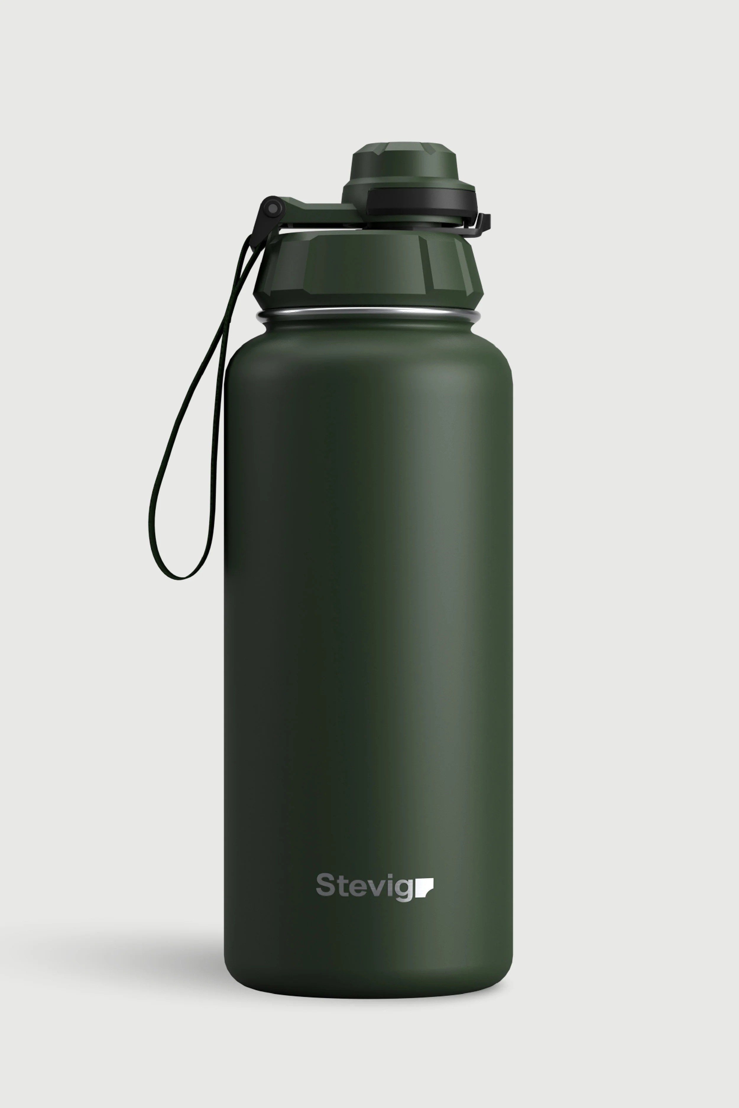 Stevig 1 Hand Leak-Proof Sızdırmaz Çelik Termos Green 1000 ml - 961110004963