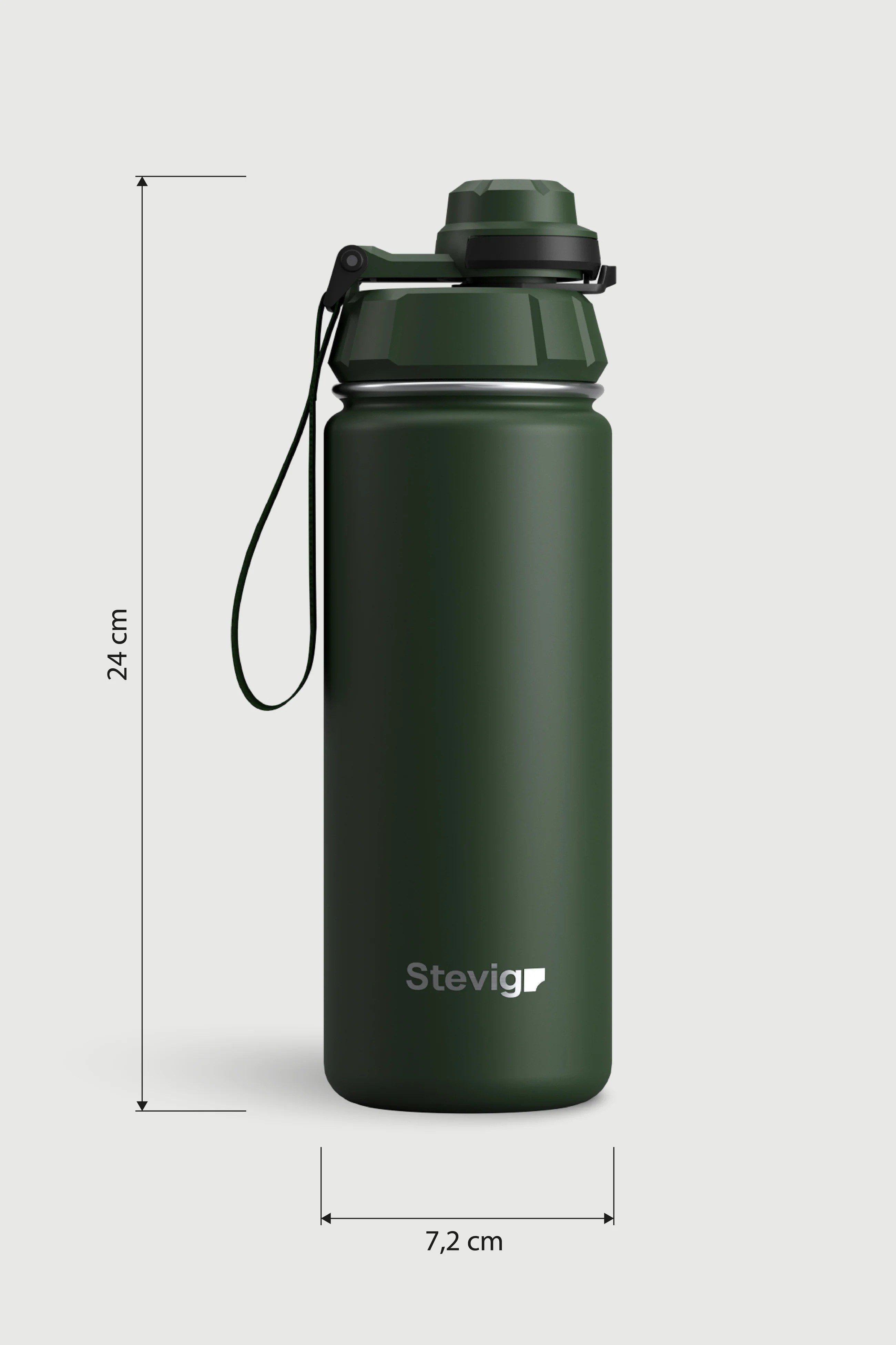 Stevig 1 Hand Leak-Proof Sızdırmaz Çelik Termos Green 500 ml - 961110003284