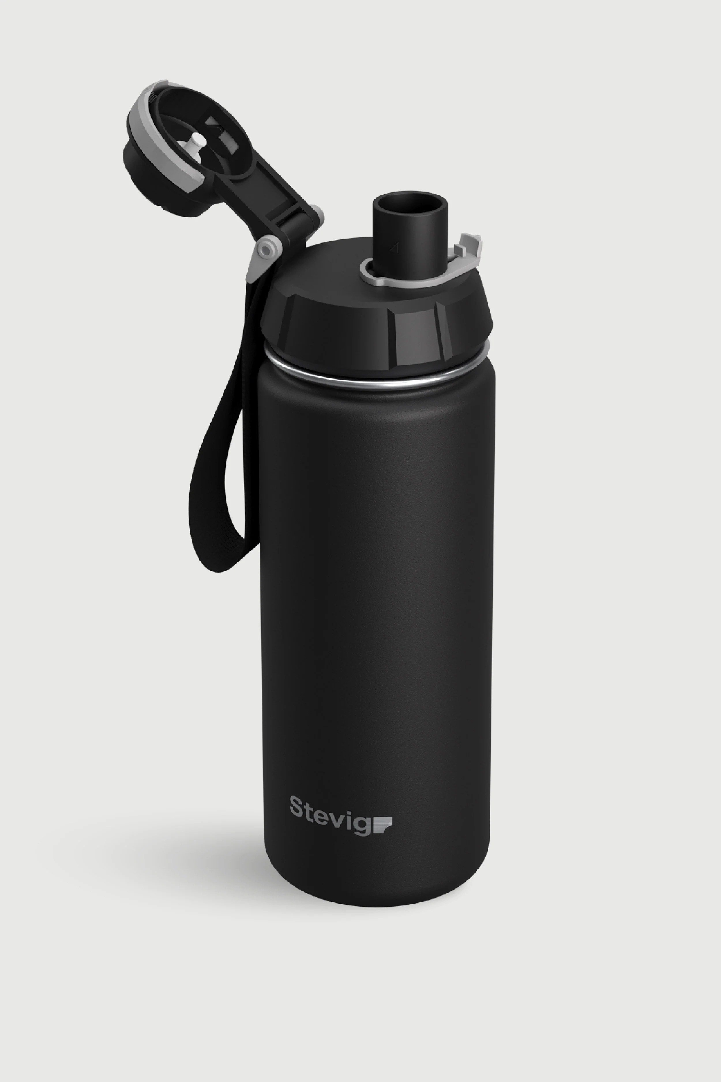 Stevig 1 Hand Leak-Proof Sızdırmaz Çelik Termos Black 500 ml - 961110003283