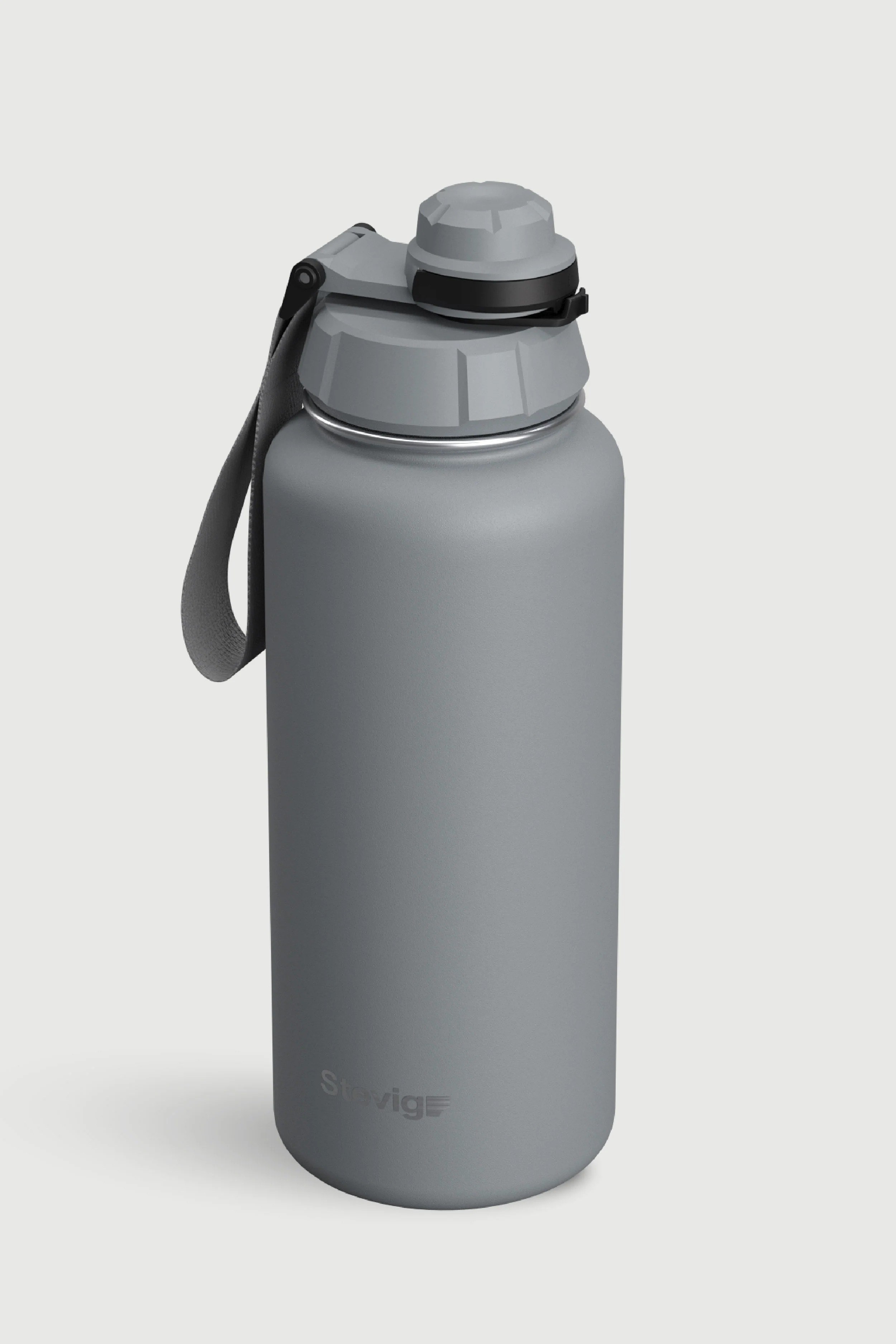 Stevig 1 Hand Leak-Proof Sızdırmaz Çelik Termos Grey 1000 ml - 961110004964