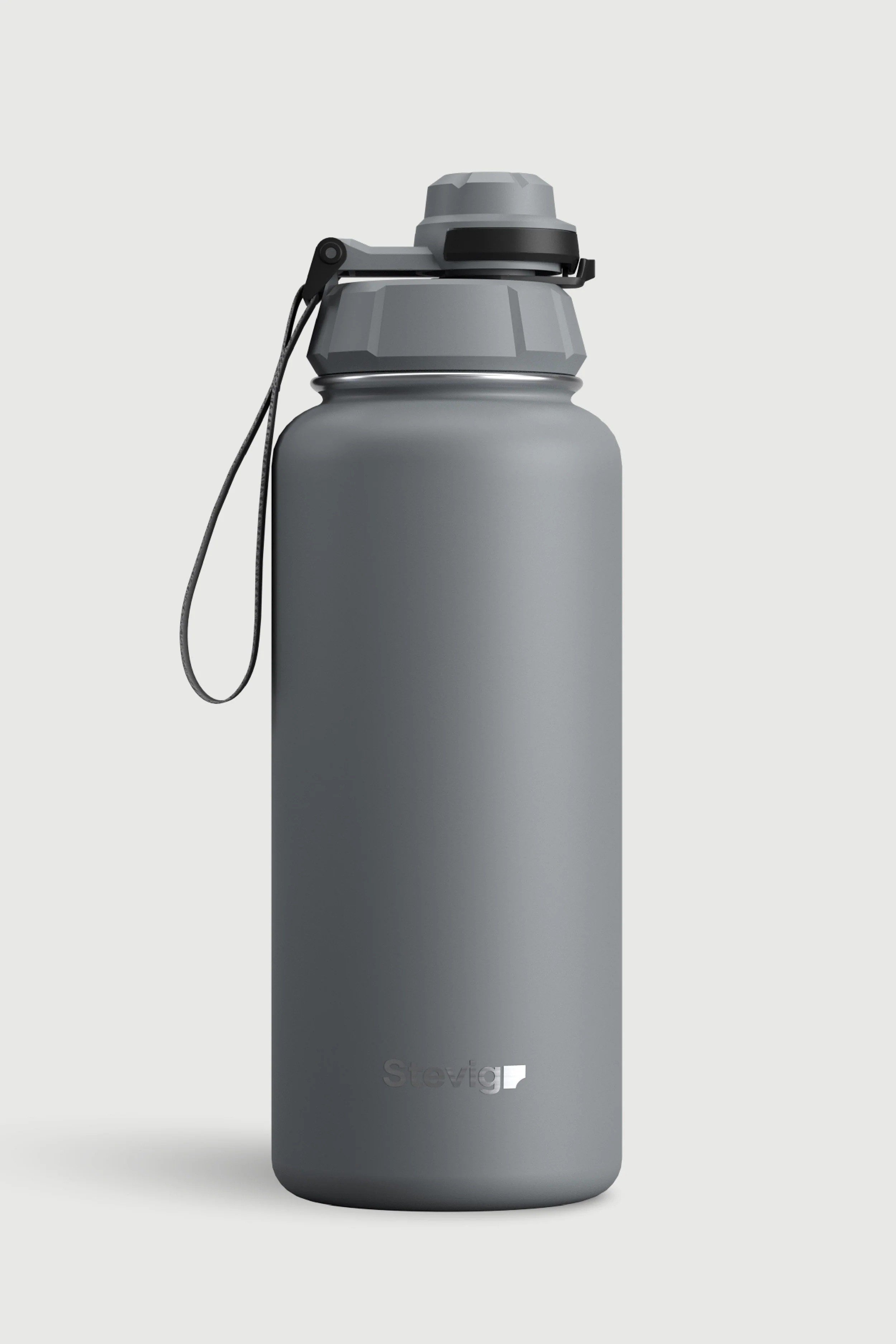 Stevig 1 Hand Leak-Proof Sızdırmaz Çelik Termos Grey 1000 ml - 961110004964