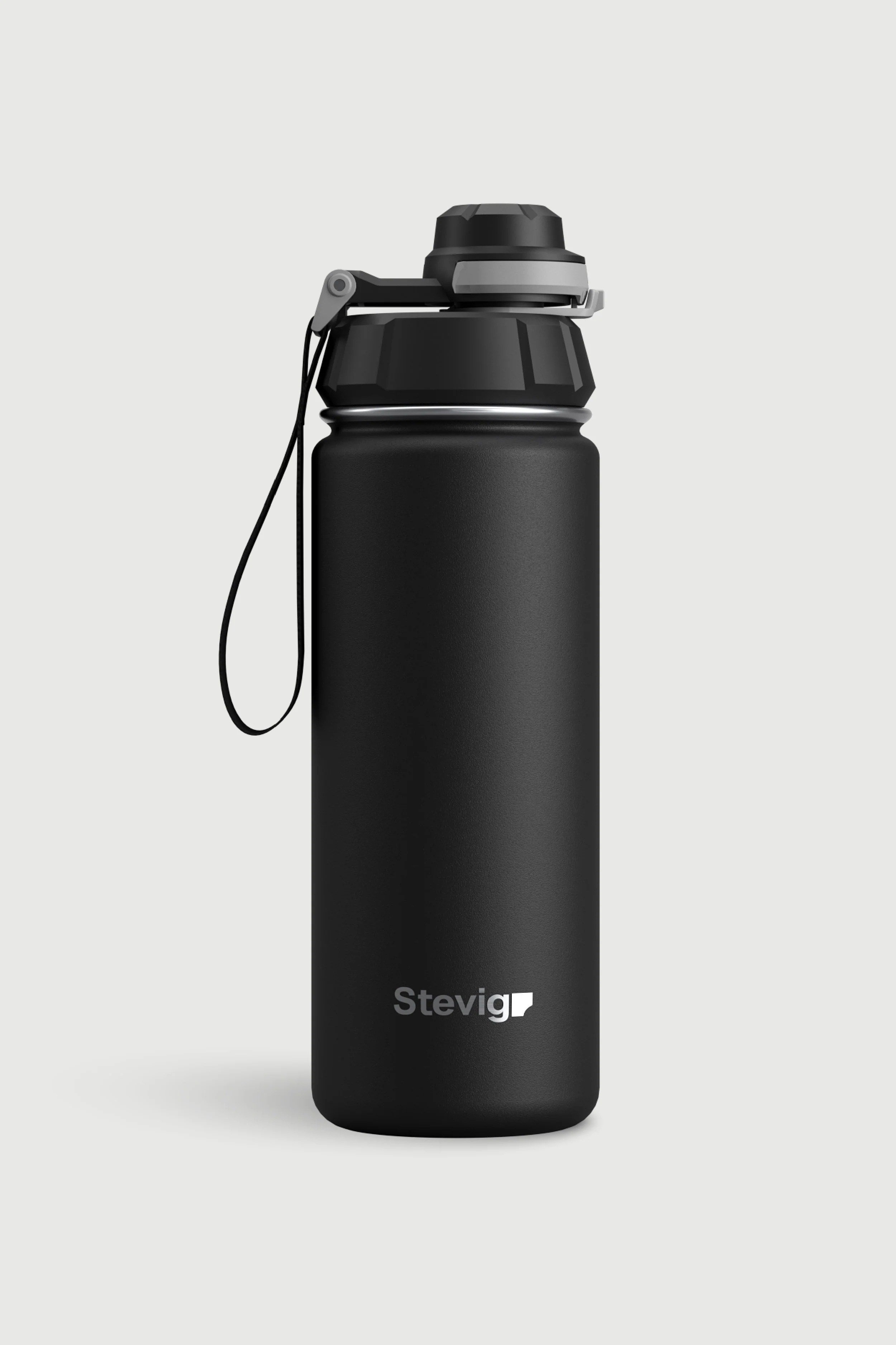 Stevig 1 Hand Leak-Proof Sızdırmaz Çelik Termos Black 500 ml - 961110003283