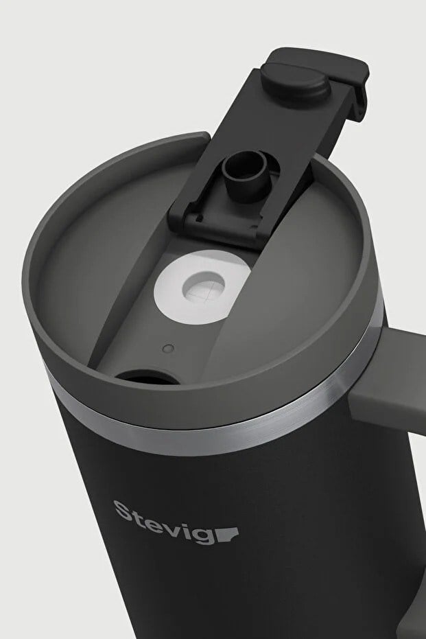 Stevig 2 Moods Tuck-In Tumbler Sızdırmaz Çelik Termos Black 900 ml - 961110005676